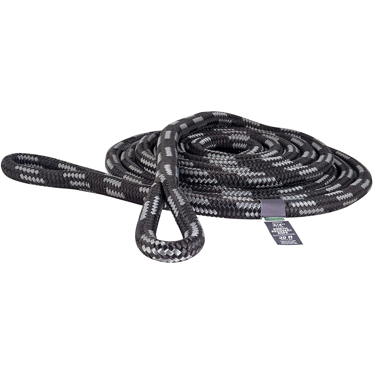 American Lifting Off-Road Kinetic Recovery Rope – Heavy Duty Tow Strap 19,000 Lbs